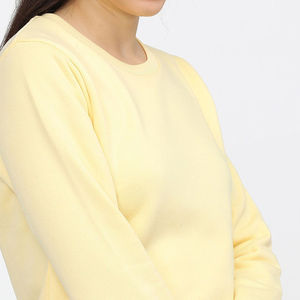 Sweat-shirt à col rond pour femme, tricoté, impression personnalisée sur le devant, manches longues, coupe confortable, style streetwear - Product Image 6