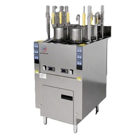 Vente en gros usine – Nouvelle chaudière électrique commerciale 12KW en acier inoxydable à six têtes pour cuisson automatique de nouilles – Production rapide de repas