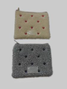 Customizable PU <b>Coin</b> <b>Purse</b> with Metallic Thread Embroidery & Logo Patch Small Wallet with handmade feel13*11cm - Product Image 3