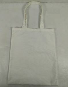<b>Plain</b> white Cotton <b>Canvas</b> <b>Tote</b> <b>Bag</b> with Long Handles, Reusable Eco-Friendly Shopping <b>Bag</b>, Custom Logo Promotional Carry <b>Bag</b> - Product Image 5