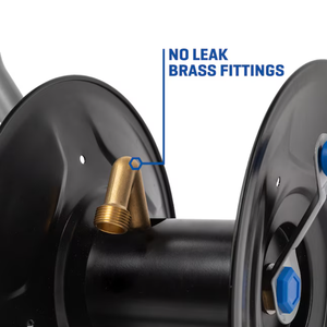 Carrete de manguera de aire de cara abierta de 75 pies con soporte de acero, polímero híbrido para uso industrial y automotriz, diseño portátil y ligero ODGGAD002 - Product Image 4