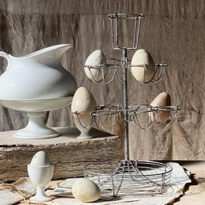 Multi-Purpose Metal <b>Egg</b> <b>Storage</b> Basket for Fresh <b>Eggs</b>, Durable Wire Design - Product Image 5
