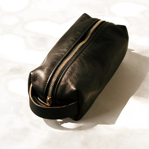 Premium Leather <b>Men</b> Travel Toiletry Bag Dopp Shaving Kit Organizer Travel Kit <b>Pouch</b> Bag for for <b>Men</b>. - Product Image 3