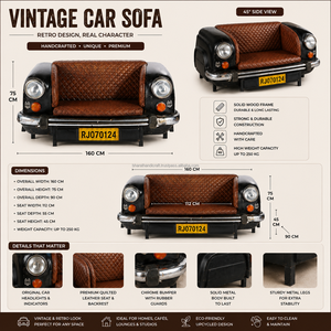 Rustic Genuine Leather Two Seat L-Shape Car Back <b>Sofa</b> <b>Bed</b> Metal Legs <b>Storage</b> for Living Room Industrial Design Park Warehouse - Product Image 4