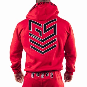 Heavy Material Men's Street wear Hoodie Screen Printing Distressed <b>White</b> Hoodie - Product Image 4