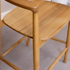 Silla de Bar de Madera de Teca Hecha a Mano de Alta Calidad, Taburete de Madera para Barra de Cocina, Isla, Hogar, Cafetería, Proveedor de Muebles para Exportación, OEM - Product Image 4