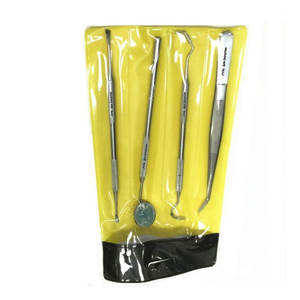 Sonda Dental y Espejo Bucal, Juego de Instrumentos Quirúrgicos Dentales de 4 Piezas, Herramientas de Diagnóstico y Examen de Acero Inoxidable - Product Image 3