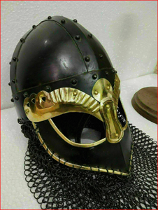 Casque de Viking, Armure de Guerrier, Chevalier, Maille de Chaîne, Casque de Guerrier Viking, Armure Médiévale en Métal - Product Image 5