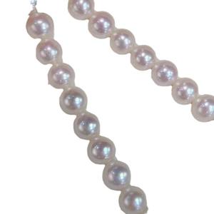 Collar Versátil de Perlas Naturales de Agua Dulce con Cierre de Lingote de Oro de 6-7 mm, Luz Intensa, Casi Redondas, Limpias con Pocos Defectos - Product Image 5