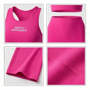 ชุดโยคะ 2 ชิ้น สีชมพู แบบเอวสูง ระบายอากาศได้ดี สำหรับผู้หญิง ยี่ห้อ North Approach - Product Image 5