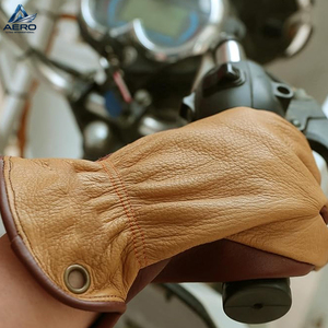 Guantes de Seguridad de Cuero de Primera Calidad, Reforzados en la Palma para Mayor Durabilidad Industrial, Color Bronceado Clásico y Marrón Oscuro - Product Image 6