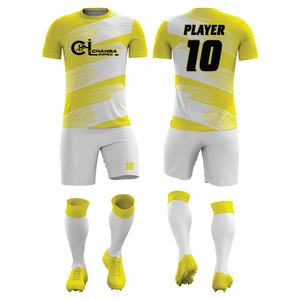 Tenue de football All-Star prête pour le match, 100 % polyester, manches courtes, col rond, taille élastique, nom du joueur imprimé, logo avant, ultra-légère - Product Image 3