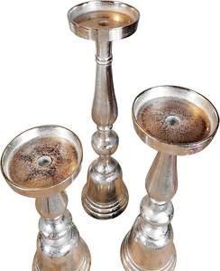 Ensemble de 3 bougeoirs au design moderne pour la décoration de la maison et des mariages, taille personnalisable, écologique et durable. - Product Image 1