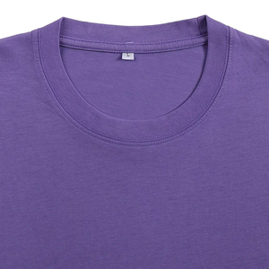 ผู้ผลิตเสื้อผ้าสั่งทำคุณภาพสูง เสื้อยืดทรงบ็อกซี่สีพื้น 260SM ไซส์ใหญ่ เสื้อยืดวินเทจ - Product Image 3