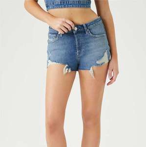 Shorts de Mezclilla Flexibles, Tela Suave, Ajuste Cómodo, Transpirables, Ligeros, Estilo Informal para Mujer, Atuendo de Verano - Product Image 1