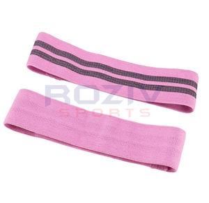 Bandes de résistance pour les hanches avec logo personnalisé Roziv Sports, en tissu nylon écologique, antidérapantes, portables, élastiques, pour l'entraînement physique - Product Image 3