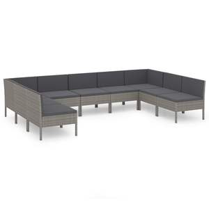 Ensemble de salon de jardin gris anthracite, collection de canapés de jardin haut de gamme - Product Image 2