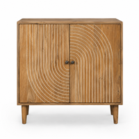 Buffet en bois de style ferme moderne, éco-responsable et durable, avec design épuré, pour le rangement dans le salon, l'hôtel, la cuisine et la salle à manger