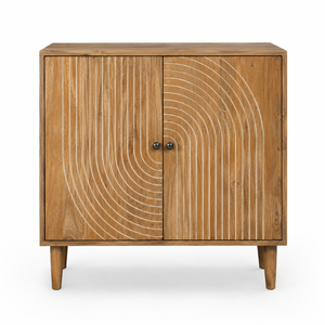 Modern Farmhouse Wood <b>Sideboard</b> Buffet Cabinet Eco-Friendly Durable Line Design Storage for Living Room Hotel <b>Kitchen</b> Dining - Product Image 1