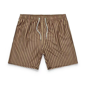 2026 New Summer Striped Casual Shorts for <b>Men</b>, Big Sizes with Built-in Mesh & Quick-Dry Fabric, Drawstring Beach Swim <b>Trunks</b> - Product Image 3