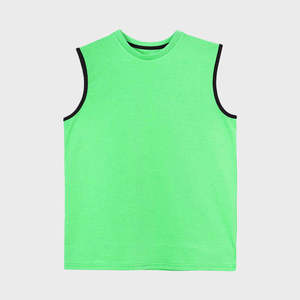 Best-Selling Unisex Tank Top Customized 100% Cotton Graphic Oversize Casual Sleeveless Top for Men Breathable Knitted - Product Image 2