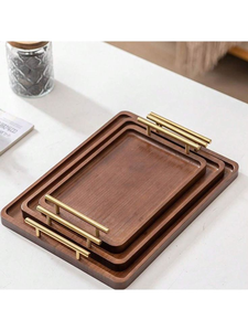 Bandeja de Madera Artesanal con Intrincado Diseño Floral, Bandeja Versátil para Servir en Cualquier Ambiente - Product Image 2