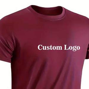 Camiseta de Gimnasio para Hombre con Logotipo Personalizado, 100% Algodón Tejido, Anti-Pilling, Corte Holgado, para Entrenamiento, Venta al Por Mayor - Product Image 3