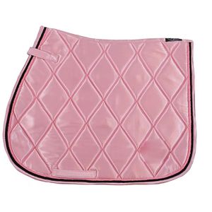 Tapis de selle d'équitation en coton coloré, durable et confortable, avec absorption des chocs et sangle de contention - Product Image 1