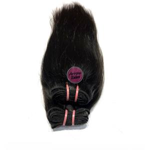 Arrow Exim Cabello Humano Remy Indio Virgen Liso Natural con Doble Trama a Máquina 100g Paquetes de Extensiones Permanentes y Todos los Colores - Product Image 1