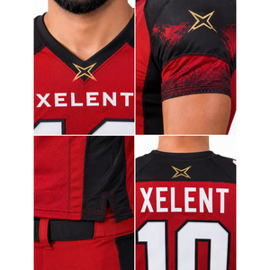 Uniforme de football américain sublimé personnalisé pour hommes, ensemble de jeu en polyester et élasthanne, pantalon à motif drapeau, 5XL, OEM, marque privée - Product Image 4
