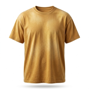 Camiseta Oversize Vintage de Estilo Urbano con Logotipo Frontal, Tejida en Algodón Orgánico, Personalizada, Unisex, Ecológica - Product Image 1