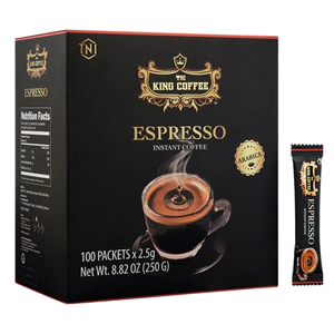 Best Selling King <b>Coffee</b> Espresso Instant <b>Coffee</b> 2.5g x 100 x 12 Packs Rich Espresso <b>Coffee</b> Competitive Price Wholesale Export - Product Image 1