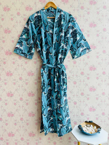 ชุดคลุมอาบน้ำพิมพ์ลายกิโมโนผ้าฝ้ายยาวสำหรับเพื่อนเจ้าสาวชุดของขวัญสำหรับเพื่อนเจ้าสาวชุดคลุมผ้าฝ้ายชายหาด - Product Image 2