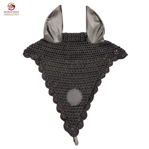 Cache-oreilles pour cheval en crochet, plusieurs coloris, voile anti-mouches, filet silencieux pour les oreilles, avec couvre-oreilles en néoprène - Product Image 5