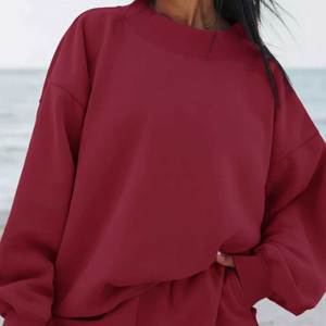 Sudadera de Invierno Personalizada para Mujer, Cuello Alto, Poliéster/Algodón, Forro Polar Ligero, Hombros Caídos, Bordado 3D, Ecológica, OEM - Product Image 6