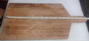 Planches à découper en bois d'acacia pour couper les légumes et la viande Surface de coupe Planche en bois massif Planche artisanale Cuisine rustique - Product Image 5