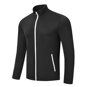 Wholesale Men's Stand Collar Tracksuit Polyester Comfortable fit Full Sleeve Lightweight Quick Dry Breathable Casual Tracksuit - Product Image 2