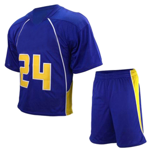 Tenue de lacrosse personnalisée avec impression par transfert thermique, ensemble complet court pour adultes, kit léger de performance, évacuation de l'humidité - Product Image 1
