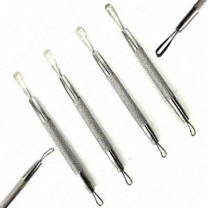 Outil professionnel en acier inoxydable pour éliminer les points blancs et les points noirs, extracteur d'acné pour le soin de la peau du visage - Product Image 3