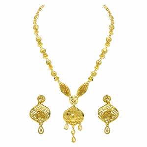 Wholesale 14K18K24K Micron Gold Plated Turkish Design Bridal Long Jewelry Set Traditional Dubai Style Long <b>Fashion</b> <b>Necklaces</b> Set - Product Image 4