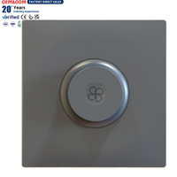 Panneau de commande mural pour ventilateur électrique, contrôle de vitesse réglable, structure durable, fabrication OEM, interrupteur de vitesse de ventilateur
