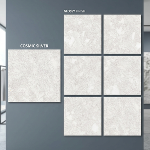 Azulejos de porcelana alemanes Satuario de 800x800 mm, azulejos brillantes de 80x80 cm, azulejos de cerámica para pared y suelo con efecto mármol Carrara, azulejos vitrificados de Foshan. - Product Image 4