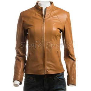 Chaqueta de Cuero Exclusiva para Mujer, Abrigo Elegante de Diseño Moderno, Prenda de Invierno a la Moda para el Uso Diario - Product Image 2