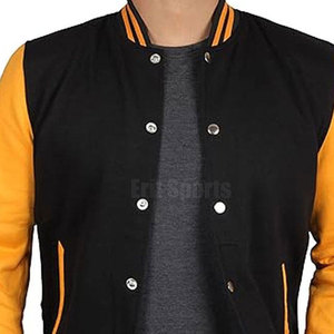 Chaqueta Letterman para Hombre con Cuello Alto y Logotipo Frontal, Suave y Cálida, de Poliéster/Algodón, para Actividades al Aire Libre en Invierno y Ropa Urbana Moderna - Product Image 6