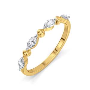 Bague de cocktail de luxe en moissanite et diamant pour femme, idéale pour les fiançailles et les mariages, design minimaliste unique, trois couleurs de placage - Product Image 3