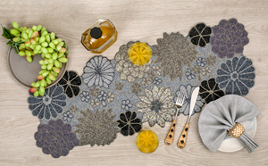 Handmade Red Beaded <b>Table</b> <b>Runner</b> With Royal Look for Wedding and Hotel/Restaurant Decorative Use Gifted Item - Product Image 2