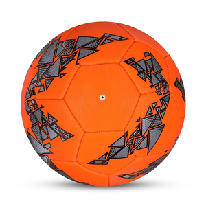 Balón de Fútbol Cosido a Máquina Personalizado, Talla 5, Balón de Entrenamiento para Marcas Globales, Naranja Geométrico, Equipamiento Deportivo, Venta al Por Mayor - Product Image 3