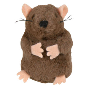 Peluche Mole de 5 cm avec herbe à chat et son, jouet couineur pour animaux de compagnie - Product Image 1