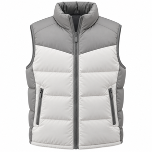 High Quality Canvas Puffer <b>Vest</b> <b>Men</b> Women <b>Winter</b> Casual Breathable Waterproof Windproof Sleeveless Hip-Hop Solid Color - Product Image 4