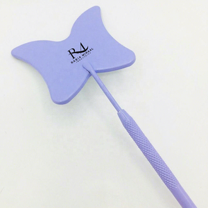 Purple Powder Coated Color Customized Butterfly Shape Stainless Steel Eyelash Extension <b>Mirror</b> - Product Image 6